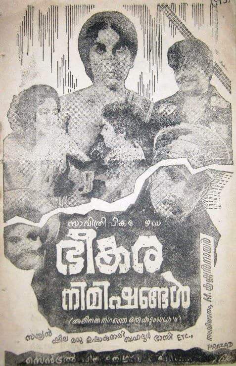 Bheekara nimishangal poster 